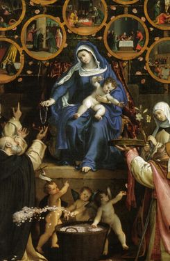 Insegna dell'arte dei Coroneri. Francesco Guardi. 1750. Ca' Rezzonico, Veneza.