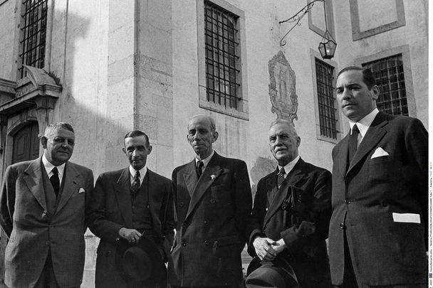 Evocação dos Cronistas de Lisboa, Norberto de Araújo, Luís Pastor de Macedo, Gustavo de Matos Sequeira, Augusto Vieira da Silva e Luís Teixeira Evocação dos Cronistas de Lisboa, Norberto de Araújo, Luís Pastor de Macedo, Gustavo de Matos Sequeira, Augusto Vieira da Silva e Luís Teixeira