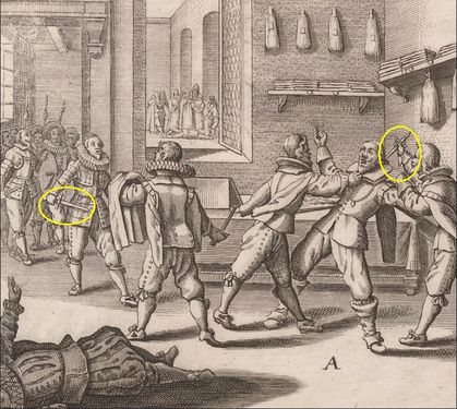 Quadríptico alusivo à Restauração da Independência 1 Dezembro de 1640 [pormenor] gravura, água forte p/b, c.1650?, E.34 V