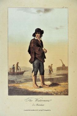 O Barqueiro. Costumes of Portugal, Henri L'Evêque. 1814