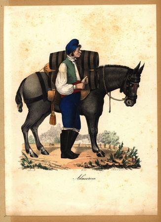 O Almocreve. Palhares lith., ca 1850 O Almocreve. Palhares lith., ca 1850