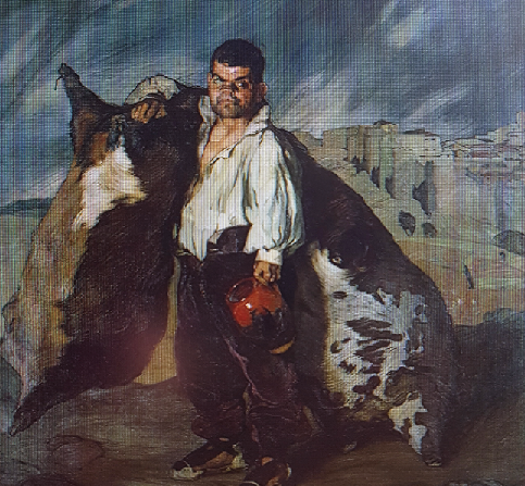 O anão Gregório, o fabricante de odres, Ignacio Zuloaga, 1908, pintura a óleo, Museu Hermitage, São Petersburgo, Rússia